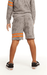 Chaser Cheetah Print Short in Gravel