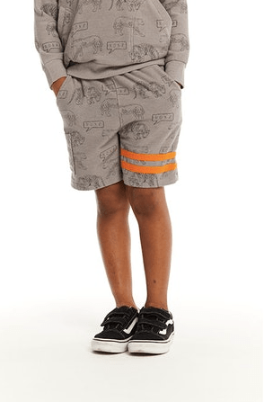 Chaser Cheetah Print Short in Gravel