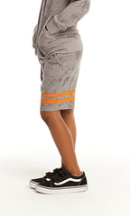 Chaser Cheetah Print Short in Gravel