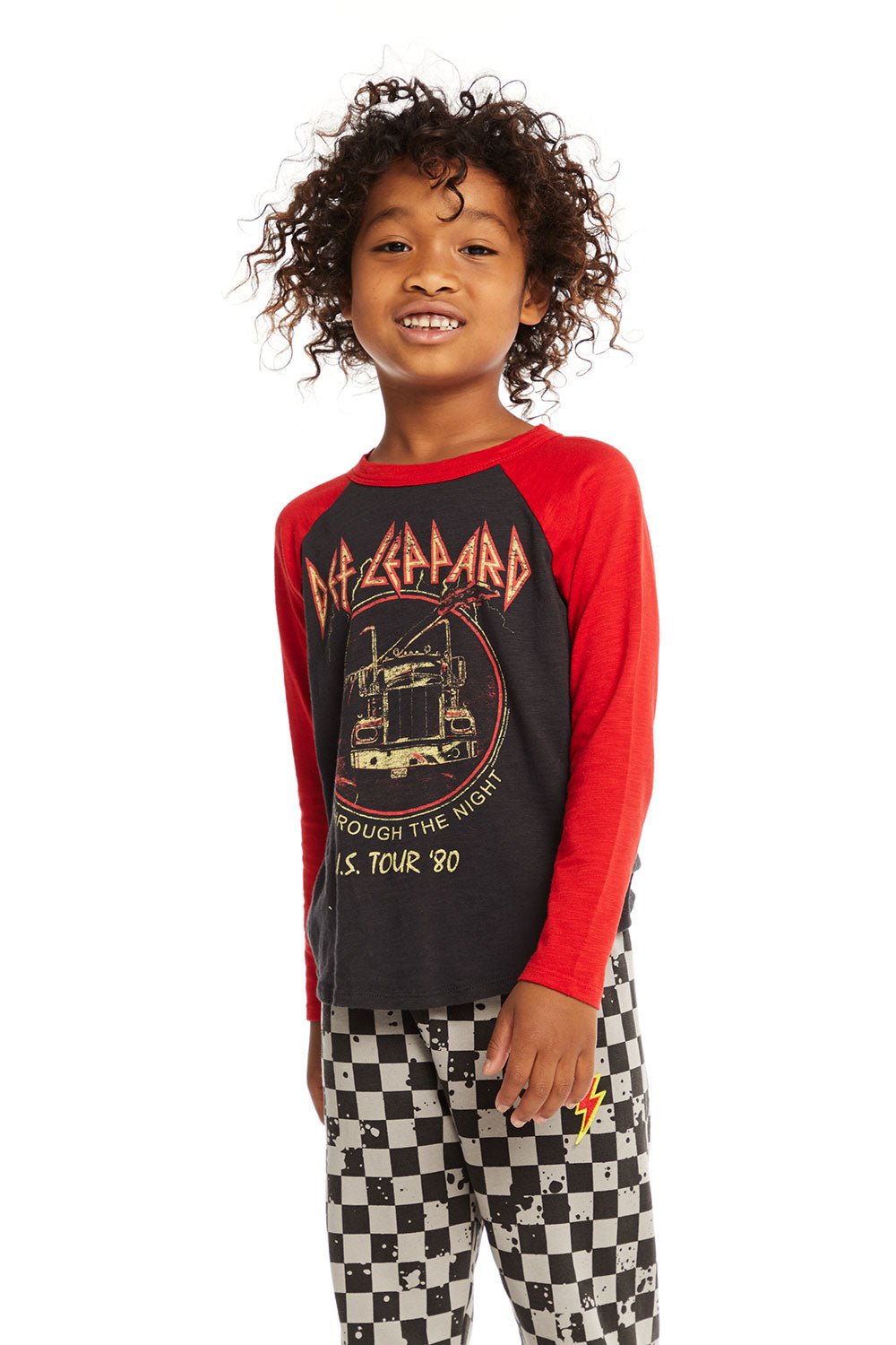 Chaser Def Leppard On Through The Night Tee in Licorice