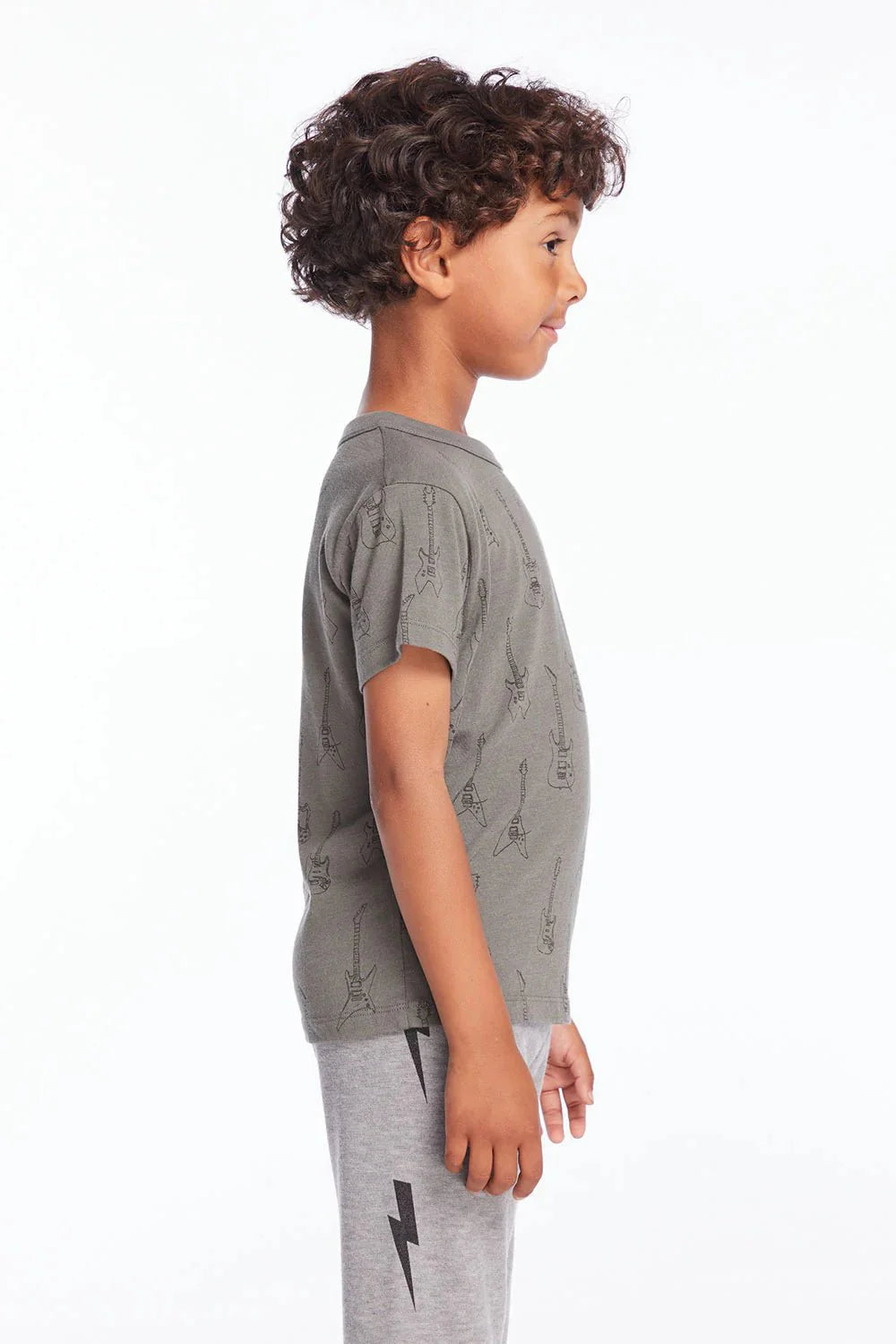 Chaser Electric Guitars Boys Tee in Safari