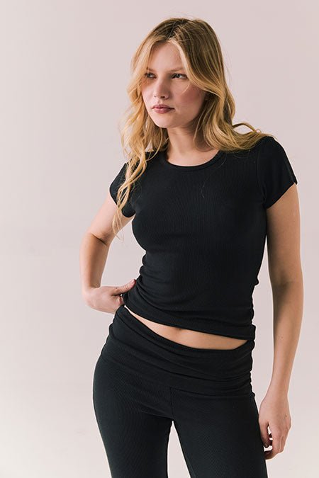 Chaser Honey Tee in True Black