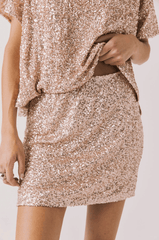Chaser Jayde Mini Skirt in Bronze