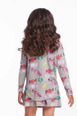 Chaser Kids Allover Candy Long Sleeve in Streaky Grey