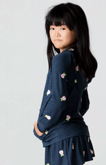 Chaser Kids Allover Rose Buds Hoodie in Avalon