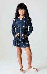 Chaser Kids Allover Rose Buds Hoodie in Avalon