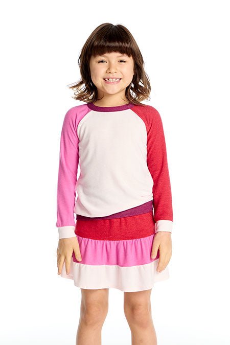 Chaser Kids Basic Pinky Colorblock Pullover