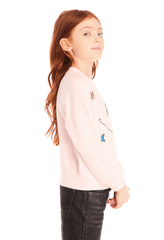 Chaser Kids Be Happy Icon Long Sleeve in Pinky