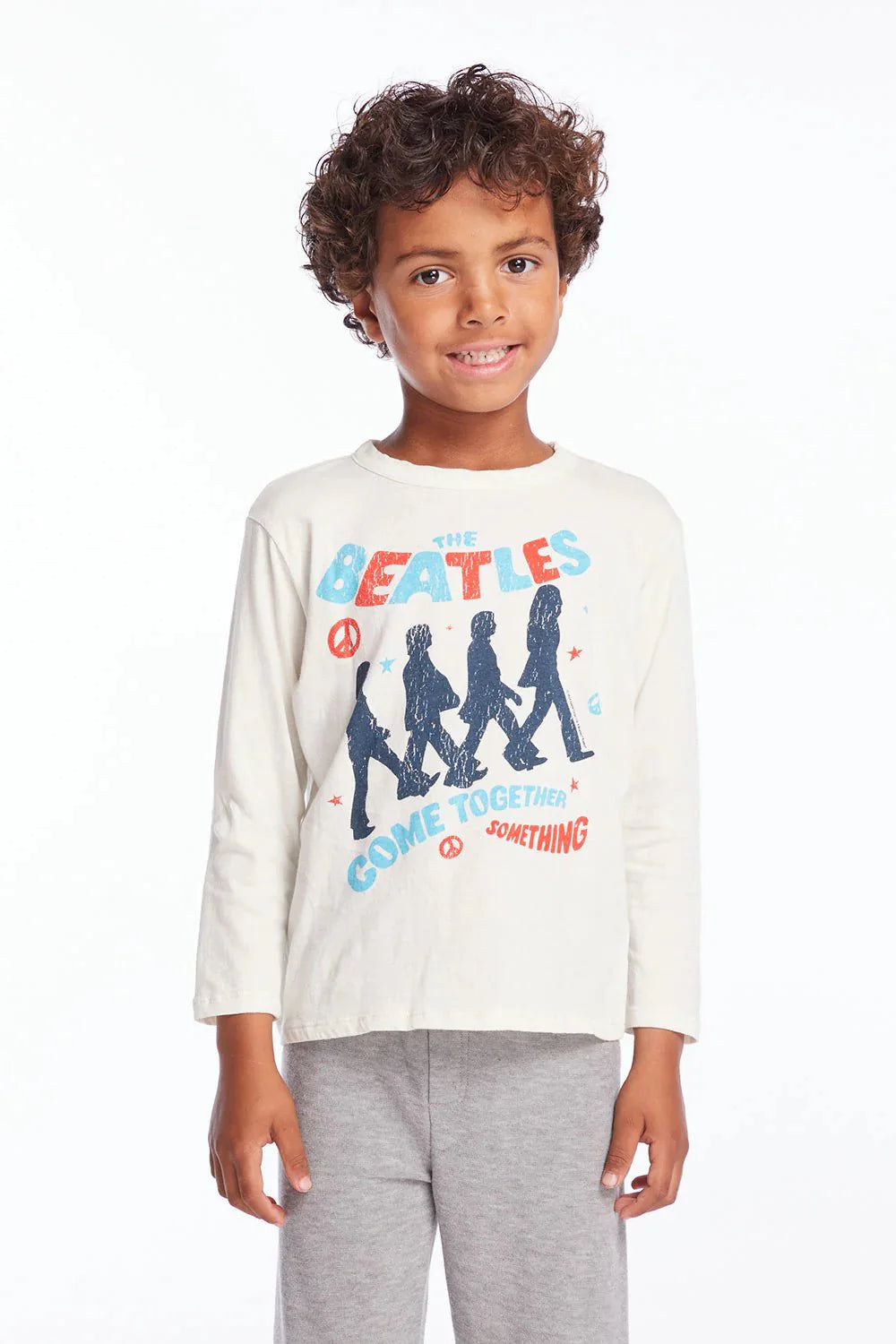 Chaser Kids Beatles Come Together Long Sleeve in Salt