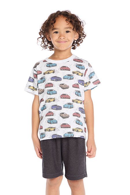 Chaser Kids Fast Car Tee in White