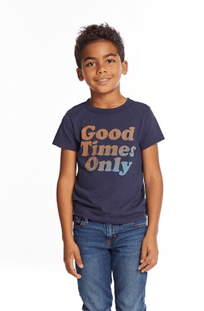 Chaser Kids Good Times Only Boys Tee in Avalon
