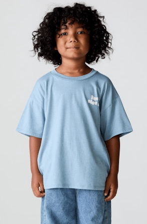 Chaser Kids Have a Nice Smile Tee in Blue Moon
