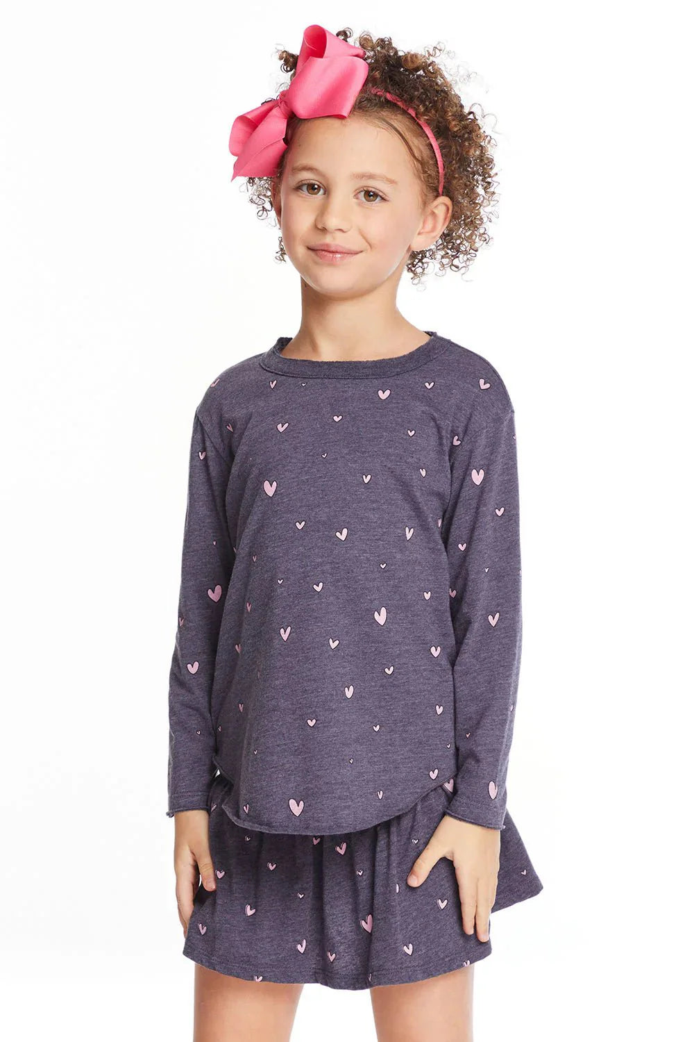 Chaser Kids Hearts Tee in Avalon