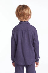 Chaser Kids Long Sleeve Button Down in Avalon
