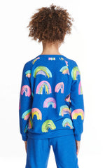 Chaser Kids Painted Rainbows Long Sleeve in Float