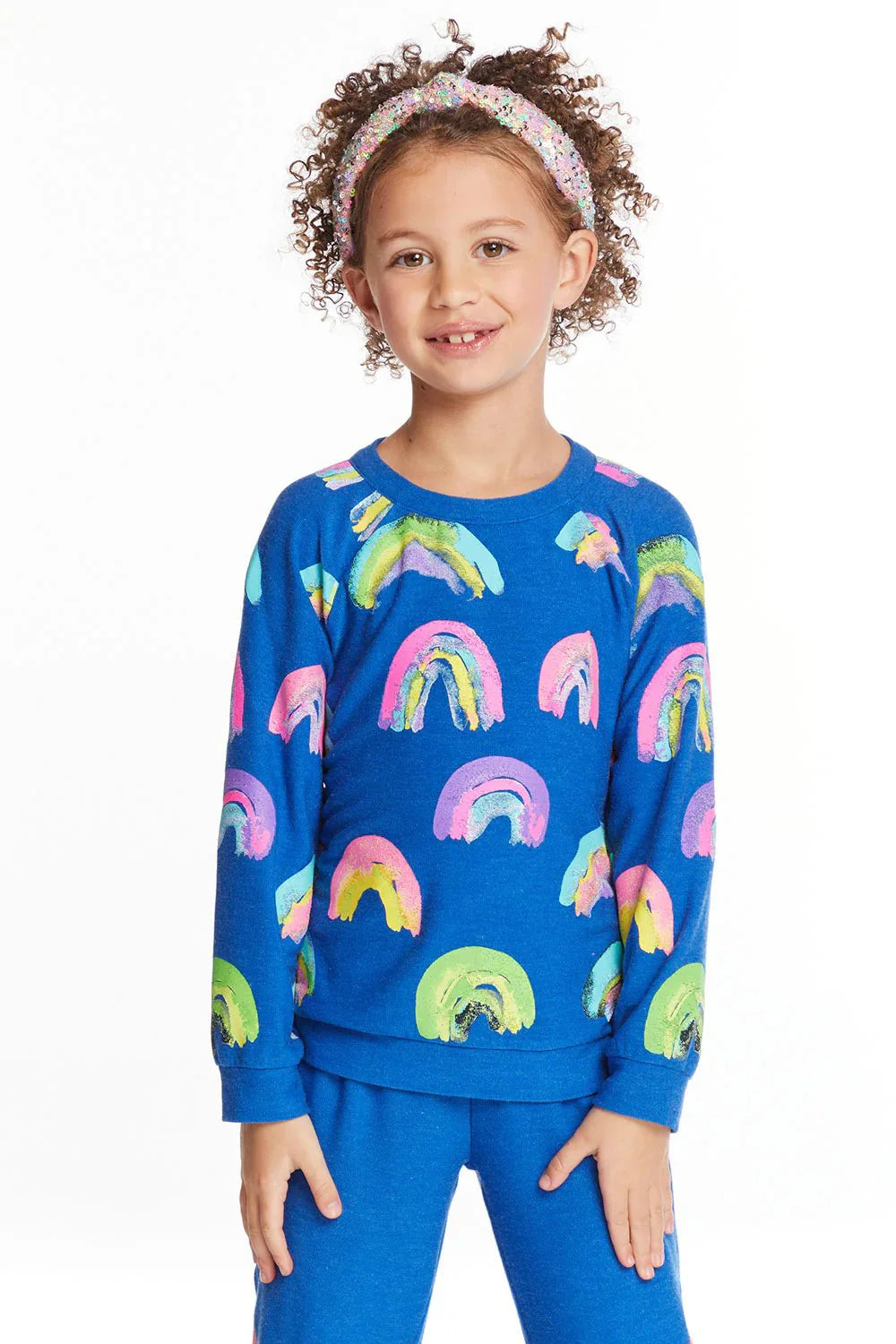 Chaser Kids Painted Rainbows Long Sleeve in Float
