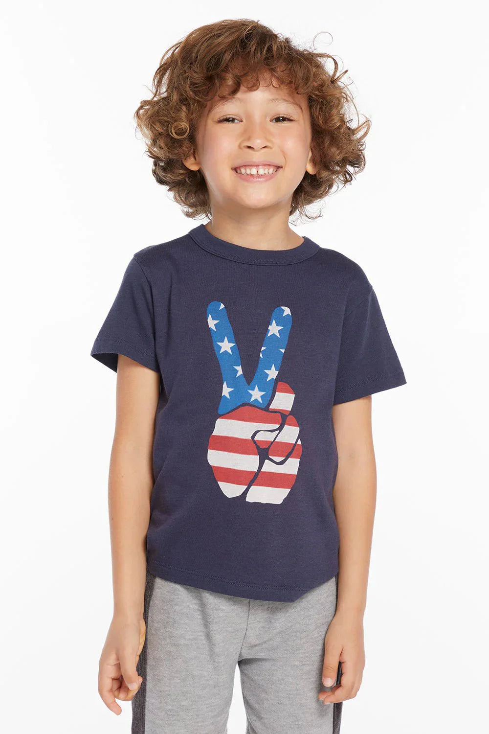 Chaser Kids Peace Boys Tee in Avalon