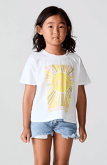 Chaser Kids The Beatles Here Comes The Sun Tee in White