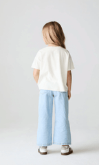 Chaser Kids These Boots Heart Tee in Starry White