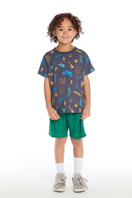 Chaser Kids Western Doodle Tee in Avalon