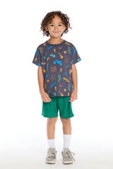 Chaser Kids Western Doodle Tee in Avalon