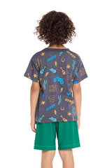 Chaser Kids Western Doodle Tee in Avalon