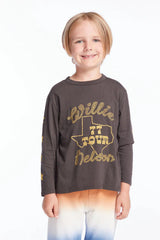 Chaser Kids Willie Nelson 77 Tour Tee in Vintage Black