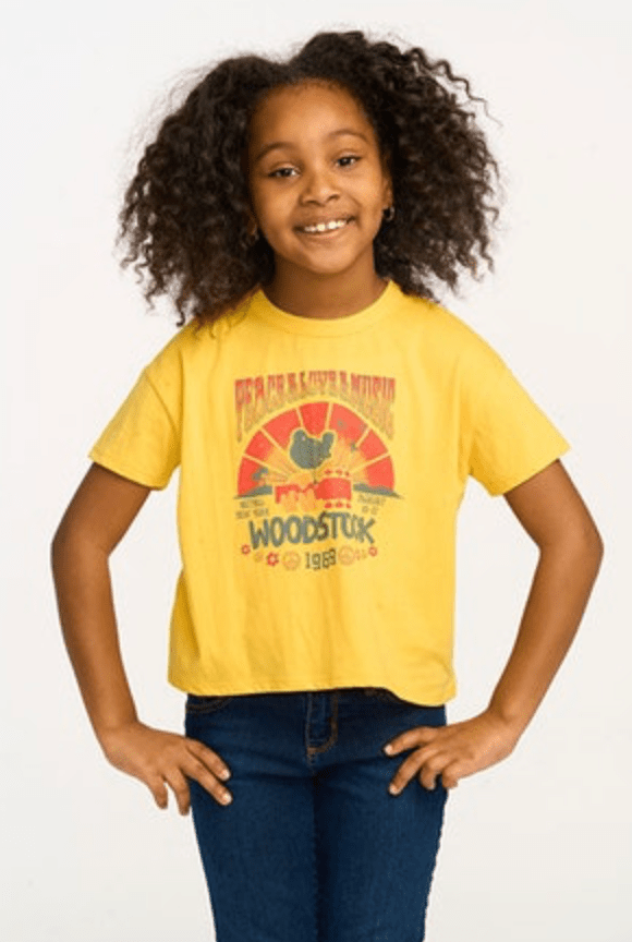 Chaser Kids Woodstock Peach & Love & Music T-Shirt