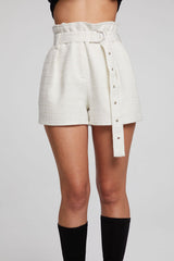 Chaser Lombard Shorts in Starry White