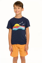 Chaser Ocean & Sunset Tee in Avalon