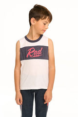 Chaser Rad Muscle Tank in White