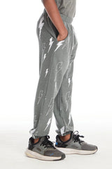 Chaser Scribble Bolt Pants in Safari