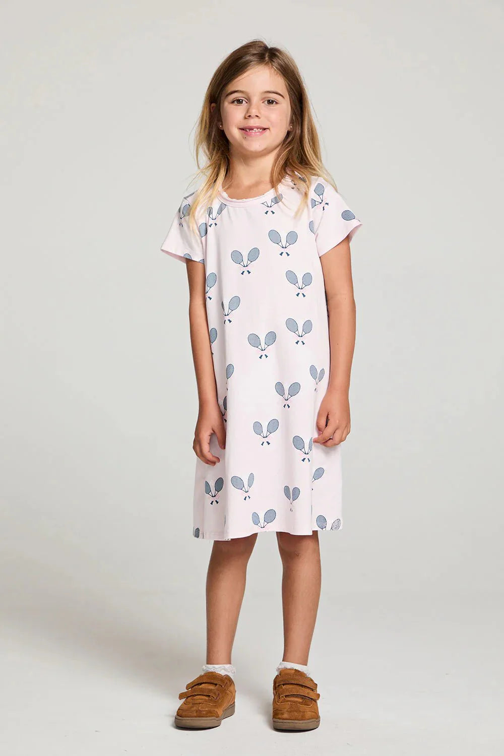 Chaser Tennis Club Girls Dress in Pinky