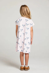 Chaser Tennis Club Girls Dress in Pinky