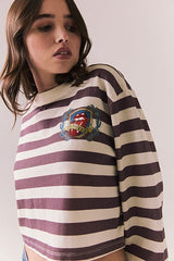 Chaser The Rolling Stones Rugby Stones Logo in Rugby Stripe