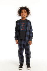 Chaser Tom Button Down in Ghost Plaid
