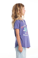 Chaser Tom Petty 1979 Tour Girls Tee in Frost Blue