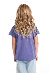 Chaser Tom Petty 1979 Tour Girls Tee in Frost Blue