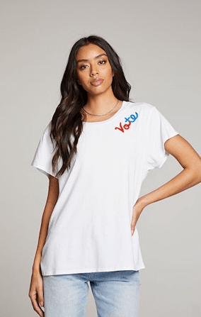 Chaser Vote Tee in White