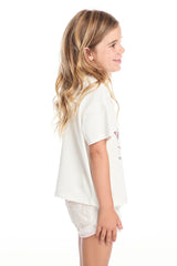 Chaser Willie Nelson Rose Of Texas Tee in Starry White