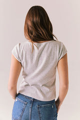 Chaser Yale Henley Tee in Heather Grey