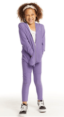 Chaser Zip Up Hoodie in Veronica Purple