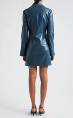 Cinq A Sept Vegan Leather McKenna Dress in Nightfall