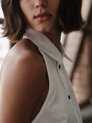 Cissa The Vest Top in White Lustre
