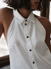 Cissa The Vest Top in White Lustre