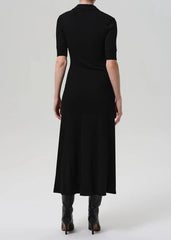 Citizen of Humanity Amina Polo Dress in Black