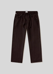 Citizen of Humanity Brynn Drawstring Linen Trouser in Chocolate