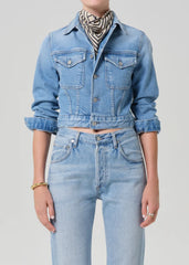 Citizen of Humanity Charisse Shrunken Jacket In Sparrow