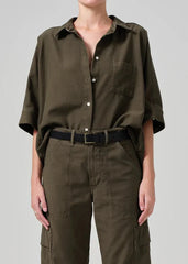 Citizen of Humanity Claire Origami Shirt in Costes