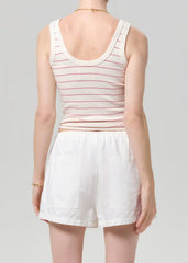 Citizen of Humanity Faye Tank In Raspberry Stripe